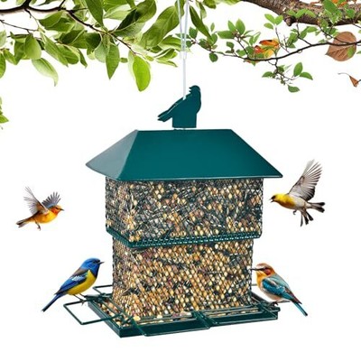 Bird Feeders for Outdoors, Wild Bird Feeders with cardinal bird feeder green