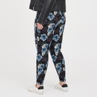 Torrid Skull Pants Size 1X Pull On Stretch Ponte Pixie Whimsigoth Dark Floral — photo 10