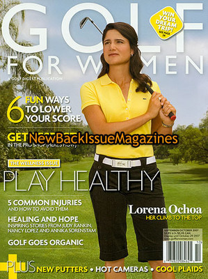 Golf For Women 10/07,Lorena Ochoa,October 2007,NEW