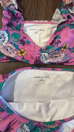 Janie & Jack Floral Bikini size 8, Purple, Ruffle, So cute! - Picture 3 of 3