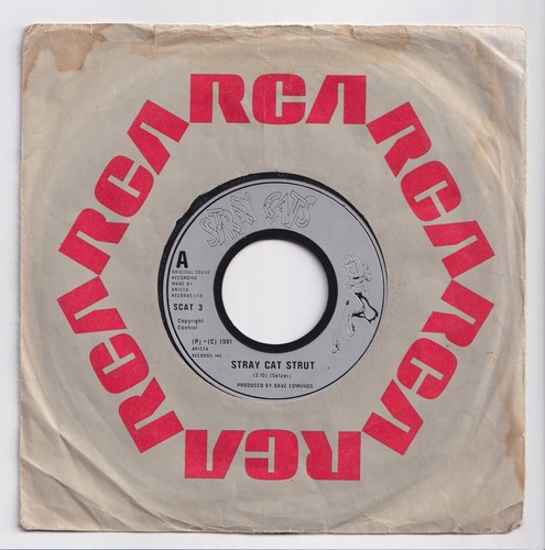 (AG958) Stray Cats, Stray Cat Strut - 1981 - 7 inch vinyl