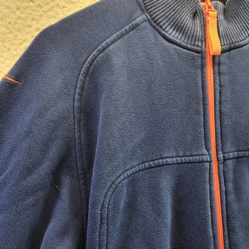 Nike Virginia Cavaliers Sweater Mens Medium Blue Full Zip Team Mock Hoos Shacket - Picture 2 of 16