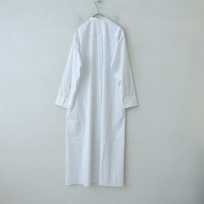 Auraly Auralee Finx Silk Stripe Long One Piece 1 Cotton White Cuff  