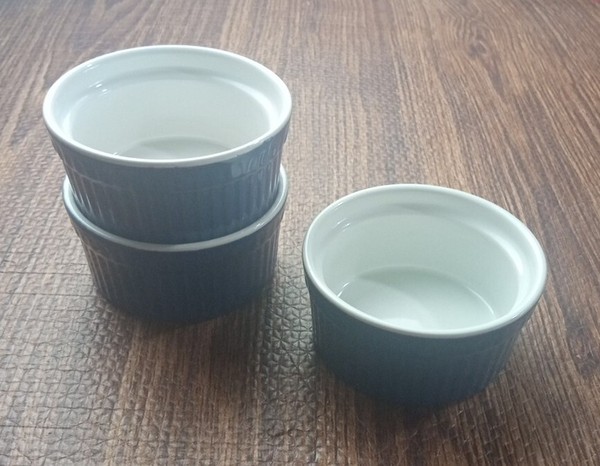 Juego de 3 cuencos de ramekin cobalto azul gres World Market