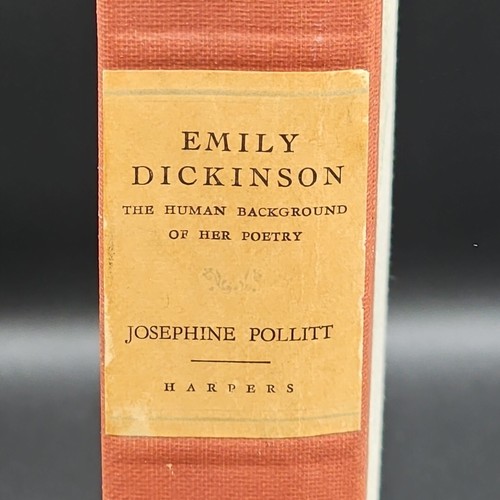 Emily Dickinson The Human Background of Her Poetry Josephine Pollitt 1st Ed 1930 - Picture 4 of 10