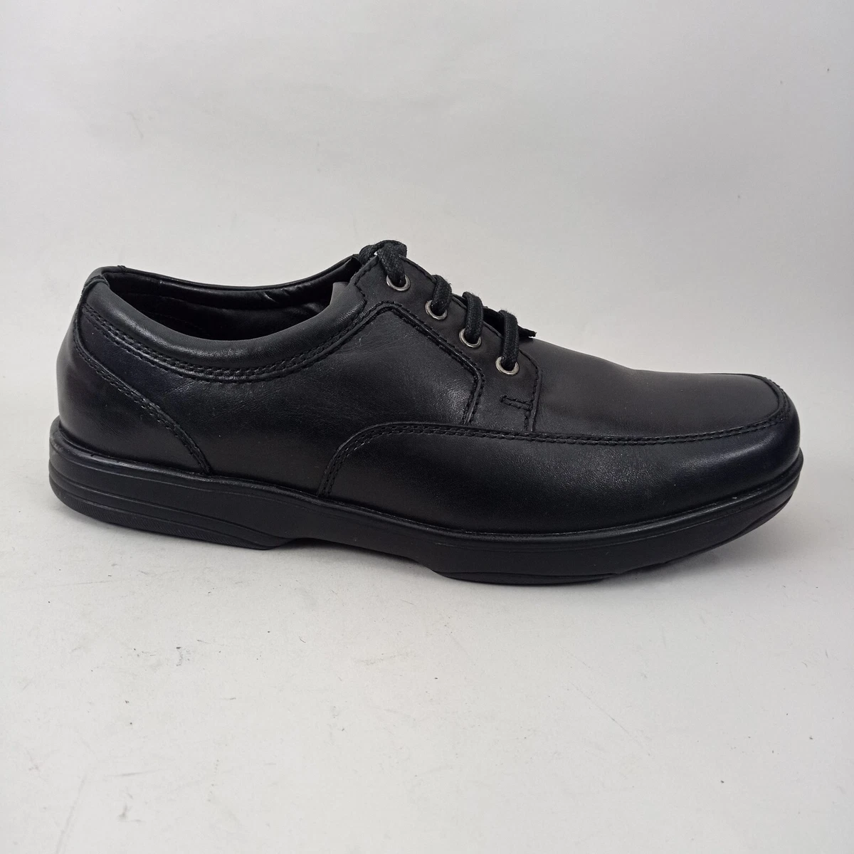 M S Airflex Shoes Mens 11 Extra Wide Tan Brown Leather Oxford Comfort Lace Up