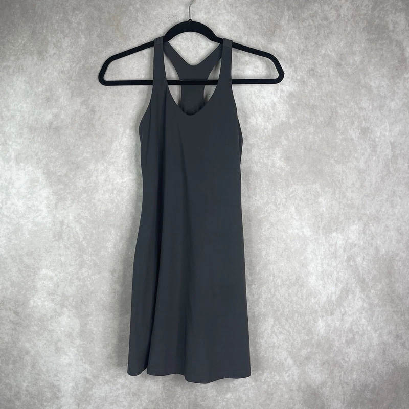 girlfriend-collective lola v-neck athleisure skort dress 