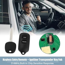 1 Set 314MHz Keyless Entry Remote Ignition Transponder Key Fob for Toyota Tundra
