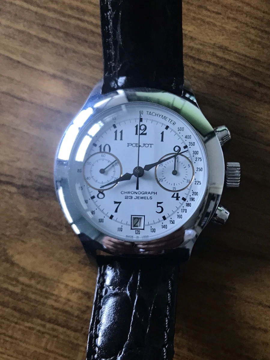 CHRONOGRAPHE POLJOT 3133 ANCIENNE MONTRE MECANIQUE RUSSE VINTAGE