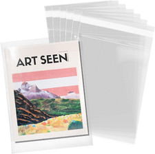 - 9  X 12   200 Pack Clear Resealable Cello Poly Bags - Fits A4, Letter Sized D