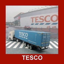 Tesco Rail Shipping Trailer Containers x 4 OO Gauge 1:76