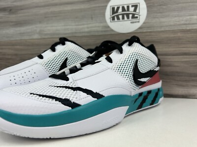 NEW Nike JA 1 'Scratch' Morant White Black Turbo Green FV5957-100