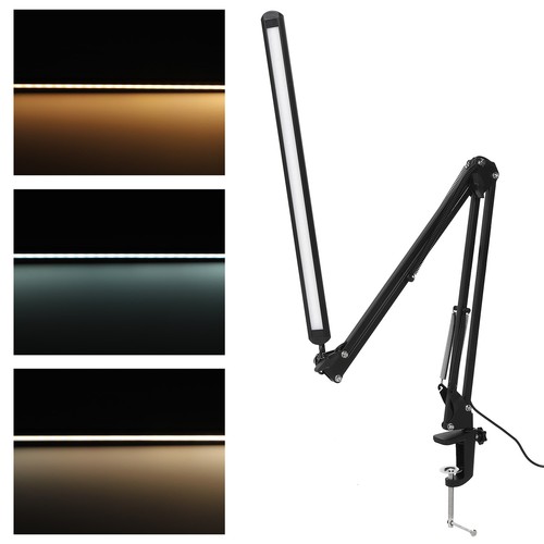 Table Desk LED Lamp with Clamp 3 Color Modes for Headboard Workbench Study Work - Picture 5 of 12