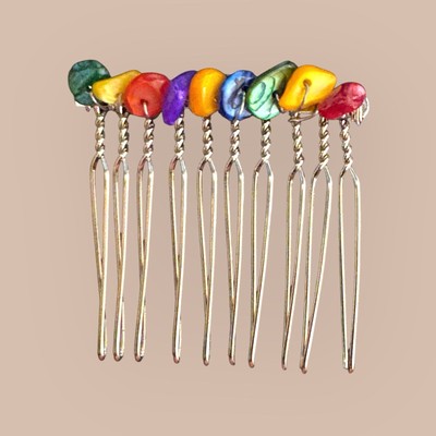 Womens/Girls Gemstone Beaded Hair Comb Accessories