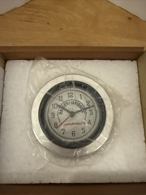 Harley Davidson Speedomatic Speedometer Desk Clock Alarm 3.5   New In Box