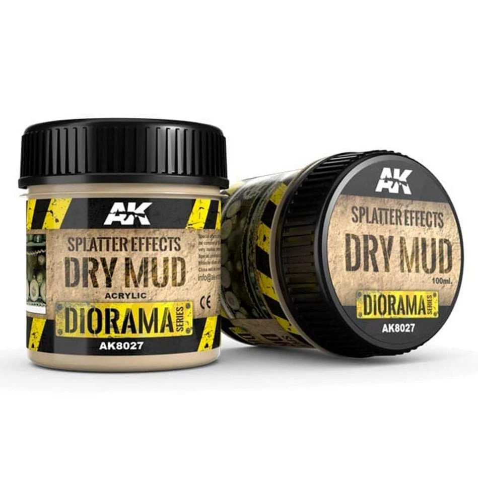 Splatter Effect: Dry Mud 100ml - AK Interactive Diorama Model Basing - Brand New - Image 3
