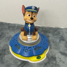 Paw Patrol Chase The Police Dog 10  Talking Spinning Night Light Table Lamp GUC