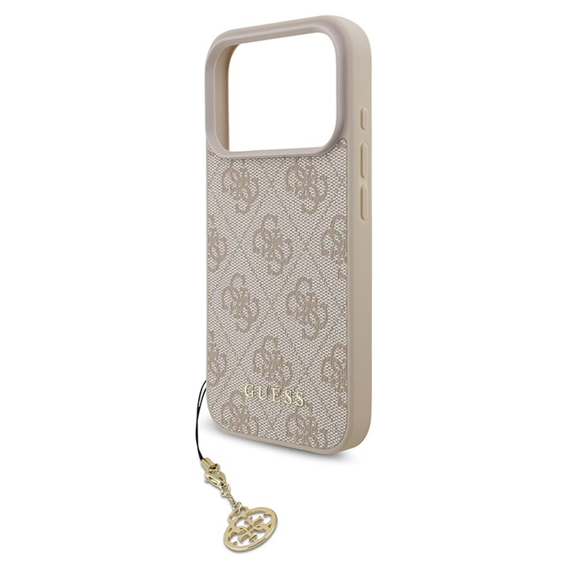 Guess 4G Charms Case for iPhone 17 Pro 6.3"" Tone on Tone Pink - GUHMP17LGF4GCP