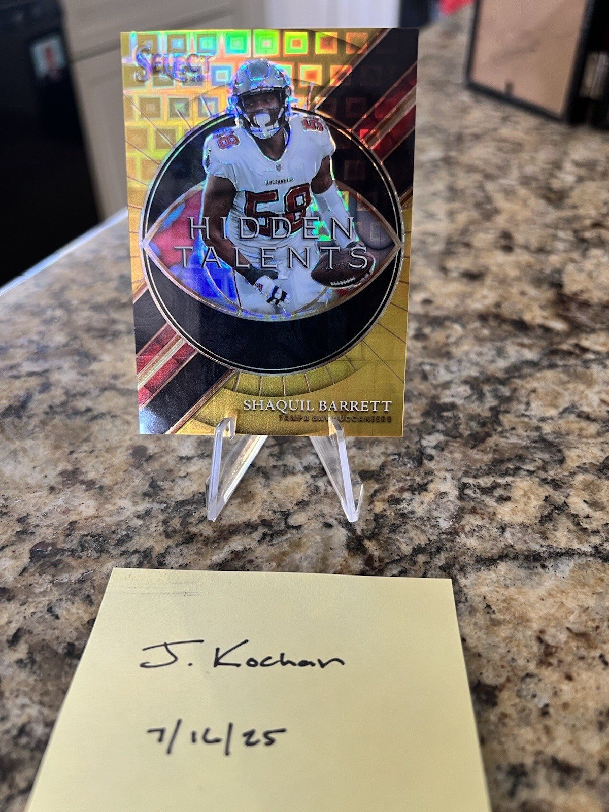 2021 Panini Select - Hidden Talents Shaquil Barrett Gold Pandora /10 SSP