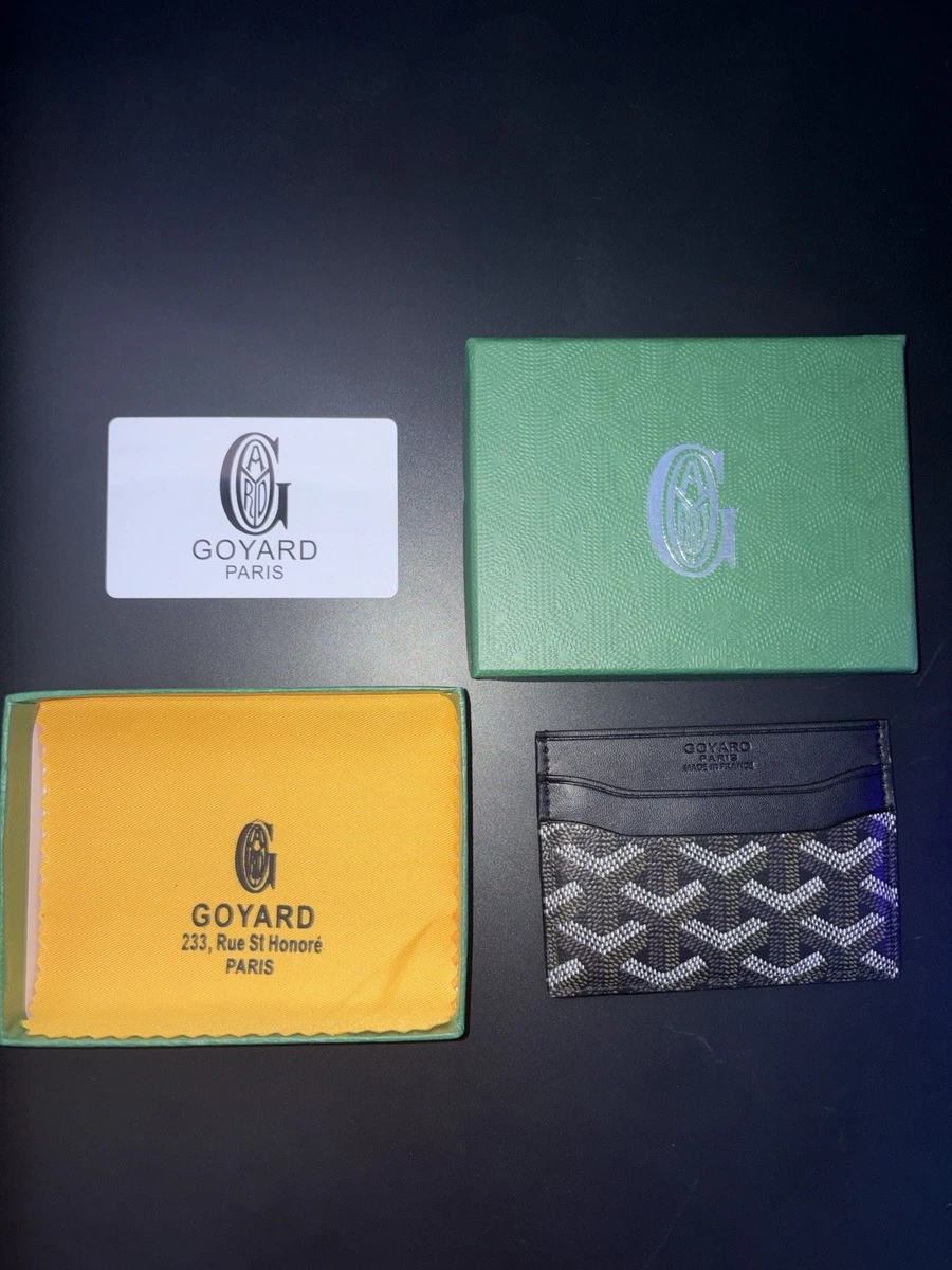goyard card holder limited edition Goyard Saint Sulpice Coated Canvas Card Holder
