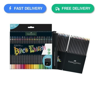 Faber-Castell Black Edition Colored Pencils, 1 Count Pack of 50