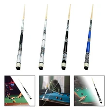 57" Billiard Cues Stick Portable Lightweight Accessories 2 Shaft for Adults