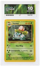 ACE 10 Ivysaur 30/102 Base Set 1999 WOTC Non Holo Pokemon Card - Gem Mint