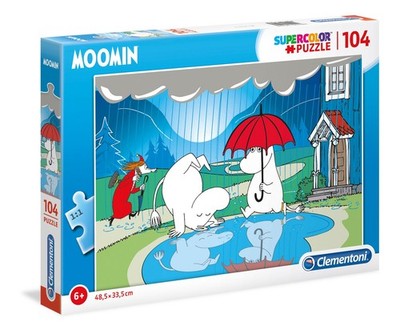 Moomin Puzzle fuer Kinder ab 6 Jahren mit 104 Teilen Mumintal Motive Spielzeug