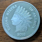 2010 INDIAN HEAD DESIGN,  | 1 OZ .999 SILVER RD