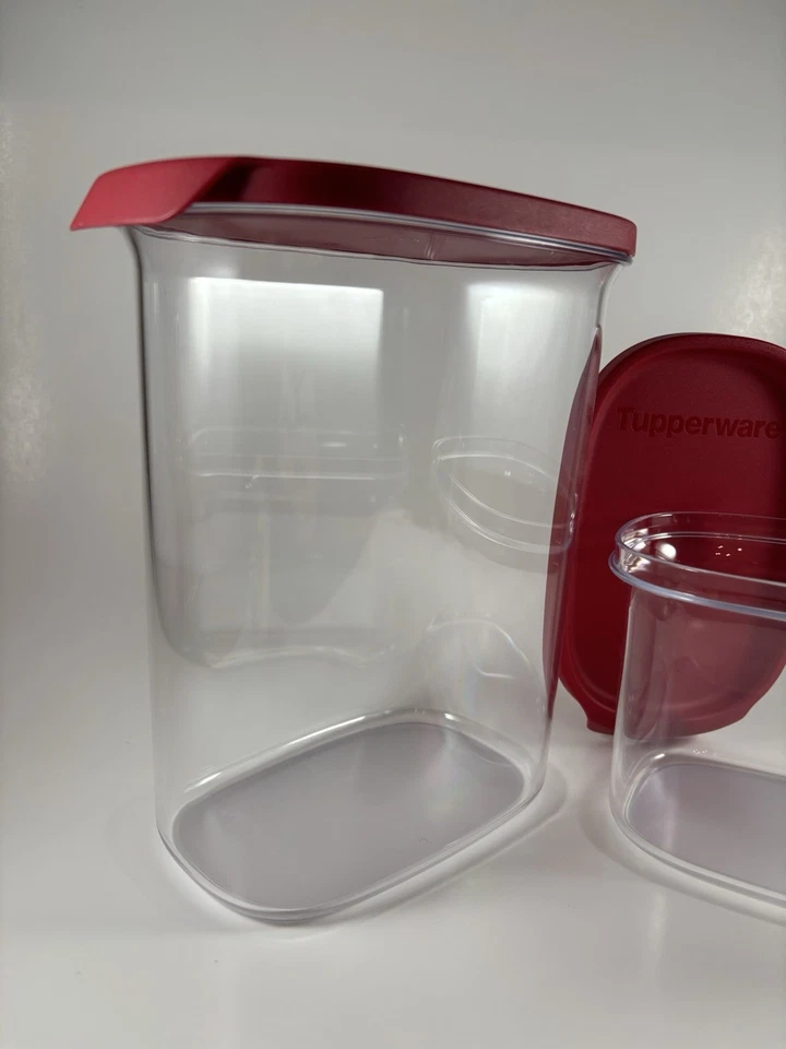 Tupperware Juego de 2 Base Ultra Transparente con Tapa Chille Juego de Contenedores de Almacenamiento de Alimentos Foto 4 de 4