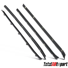 4Pcs Window Sweep Weatherstrip Seal for Chevrolet Blazer R30 Front Inner & Outer