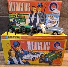 Corgi The Avengers Gift Set 40 Green Bentley & Blue Lotus Steed & Peel TV series