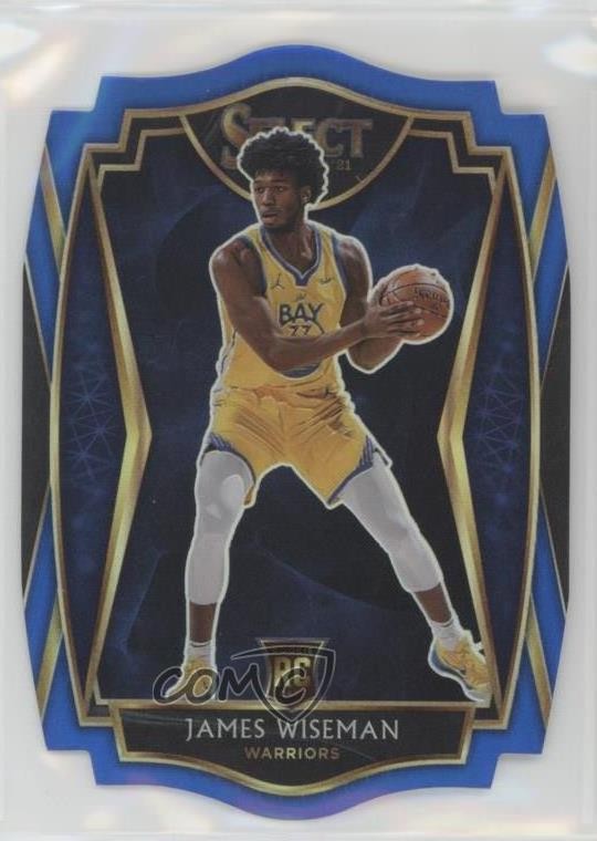 2020 Select Premier Level Blue Prizm Die-Cut 51/249 James Wiseman Rookie RC n1u