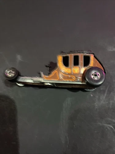 Vintage Age 1977 Hot Wheels Black whale Stage Fright Hot Rid Die Cast