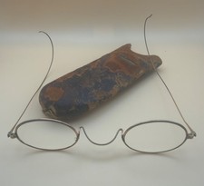 19th Century Pince Nez Spectacles Standard Optical STD 1885-1900 with Case