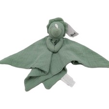 Carters Muslin Dinosaur Green White Lovey NWT