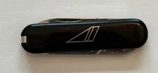 Vintage Victorinox Advertising SS Blades, Black Handle 2 1/4 inch Swiss Knife