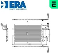 ERA 667464 Kondensator FüR Klimaanlage Kondensator Klimaanlage FüR Mazda