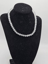 Victorian Era Specialty Cut Crystal Bead Choker Necklace