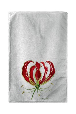 Betsy Drake Red Lily Kitchen Towel