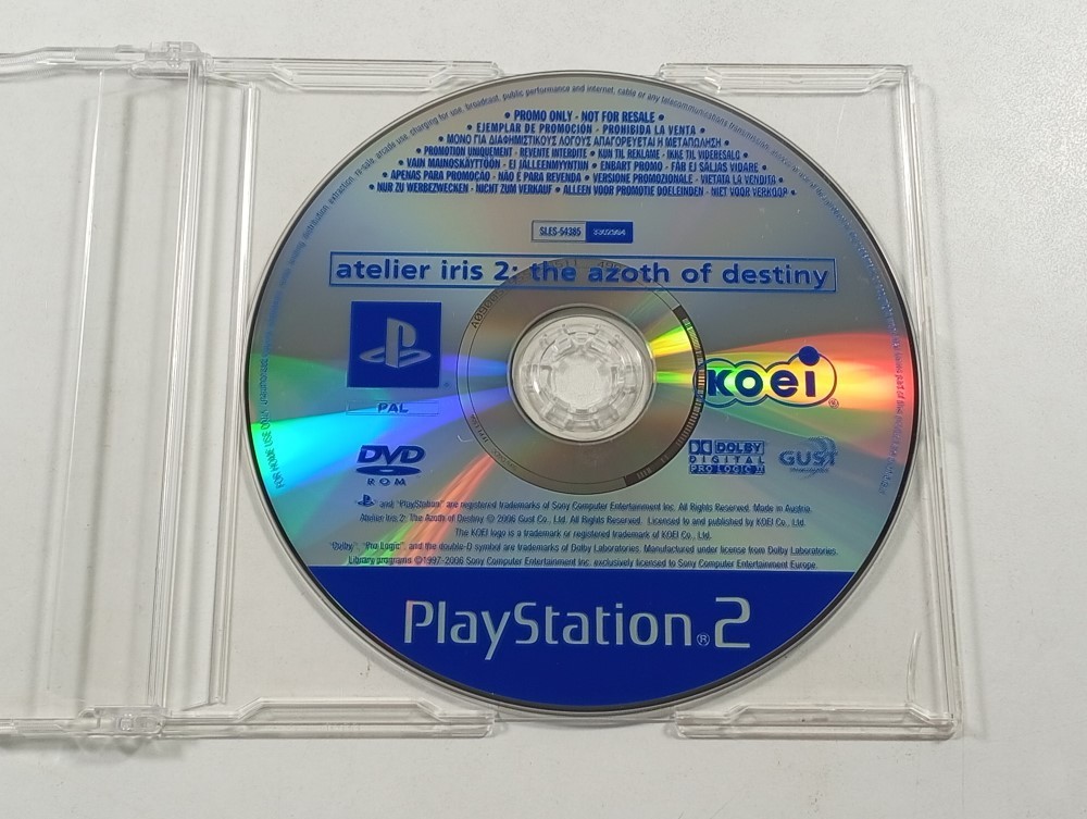 ATELIER IRIS 2: THE AZOTH OF DESTINY SONY PLAYSTATION 2 (PS2) PAL-EURO OCCASION 