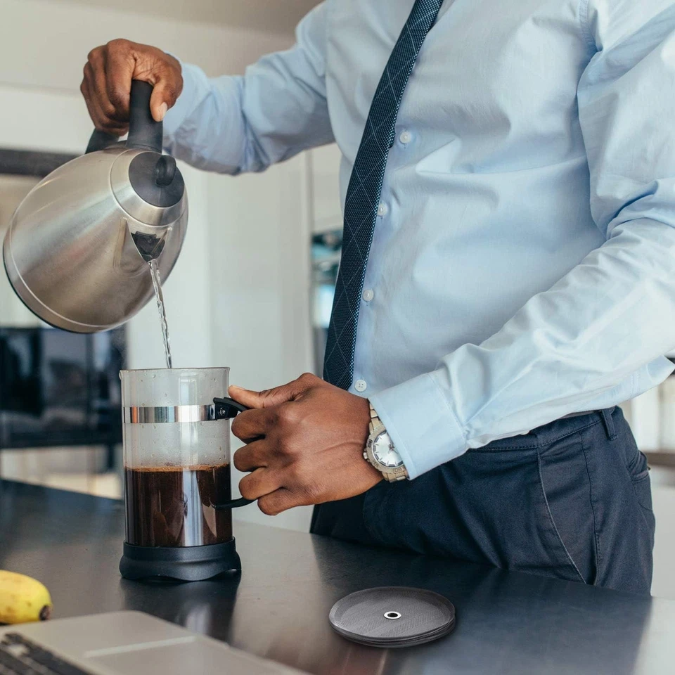 6 Pack Stainless Steel Mesh Filters for Ultimate French Press Brewing Experience - Image 4 of 4
