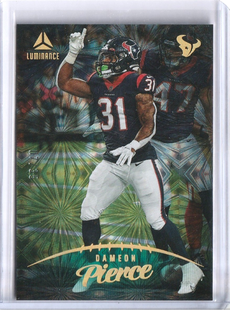 Dameon Pierce - 2023 Panini - Luminance Football  - Teal Fireworks /35 #22