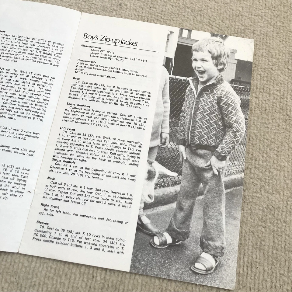 2 x vintage machine knitting Jones pattern booklets No 3 (children) and No 5 - Image 4 of 4