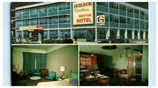 1965 Gordon Downtowner Motor Hotel Winnipeg Vintage Postcard