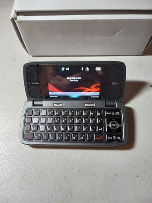 LG Voyager VX10000S Gray and Silver Verizon  Flip-Keyboard Touch Screen Phone