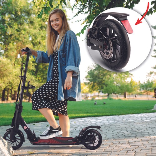 Malplay Kinderroller Scooter Roller mit Flaschenhalter, Gurt Bremse Stoßdämpfung - Bild 11 von 12