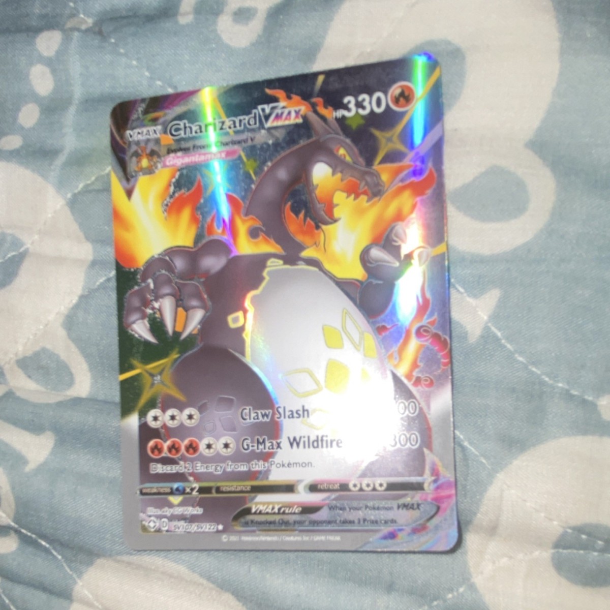 Charizard Pokémon TCG Full Art Holo VMAX Ultra Rare Card SV107