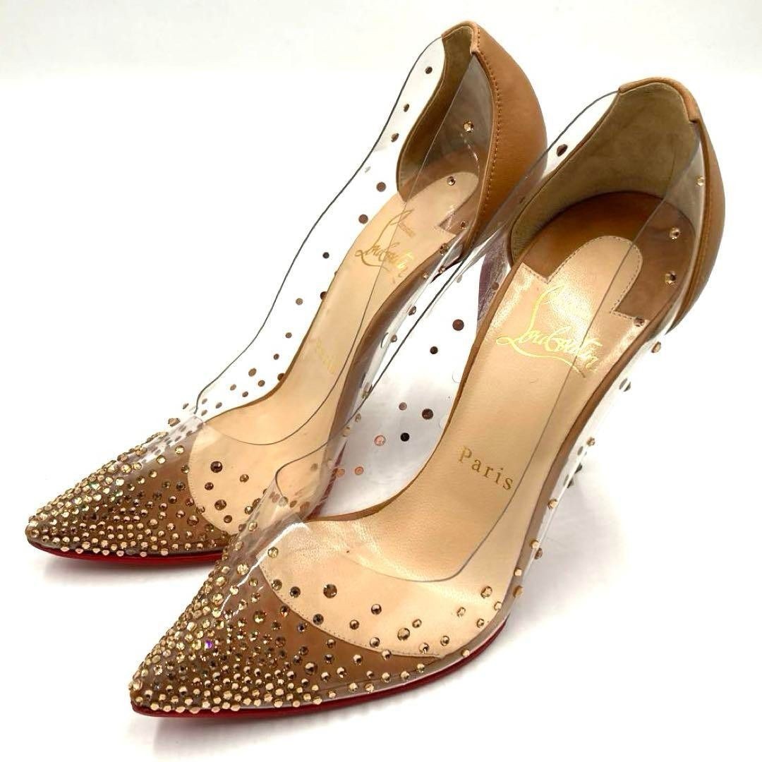 Christian Louboutin ハイヒール　36.5 Christian Louboutin Heels IT 36.5 Pointed Toe Black White Clear
