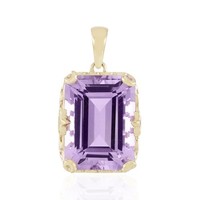 AnhäNger Aus Vergoldetem Silber Mit Lavendel-Amethyst
